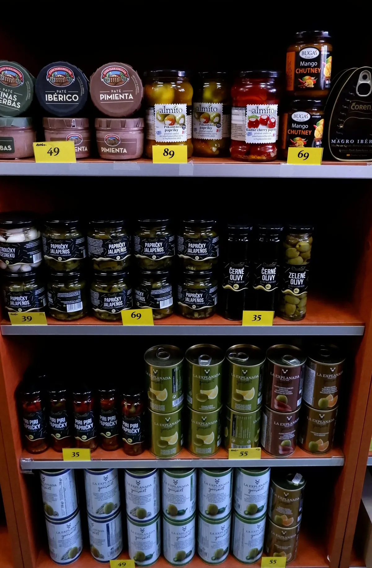 Nakládané olivy v nabídce Vinotéky IDEA